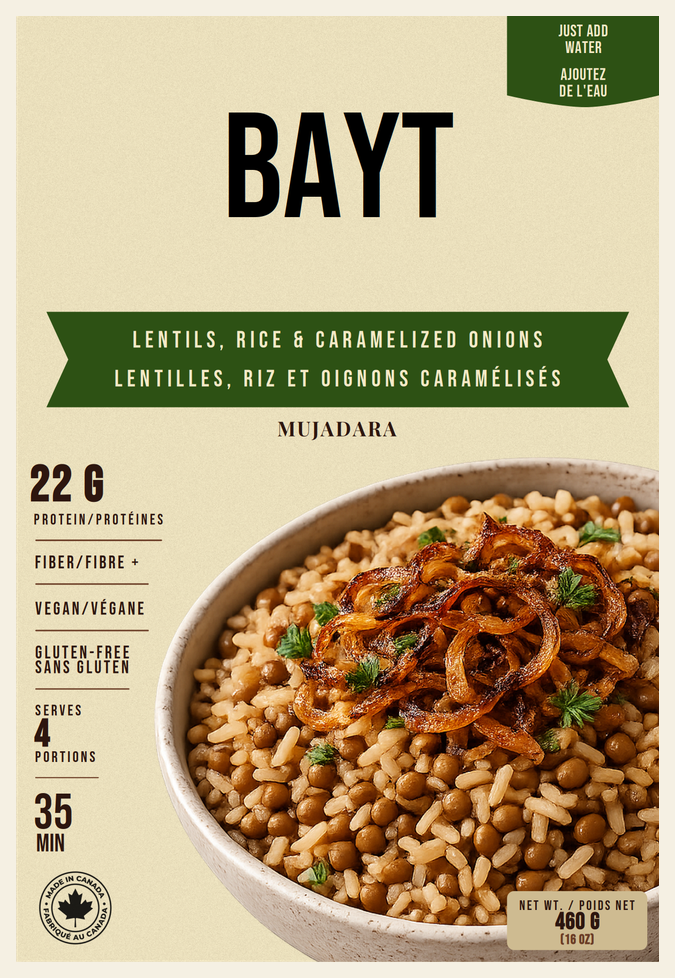 Bayt Mujadara — BAYT Foods carton